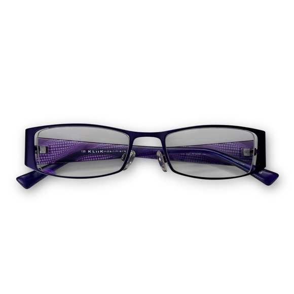 Kliik Denmark 428-423‎ Purple Rectangle Metal 47-18-135 FRAMES ONLY main image 4